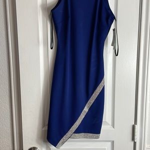 BCX Dress x-small. Slim Social . Marine Blue